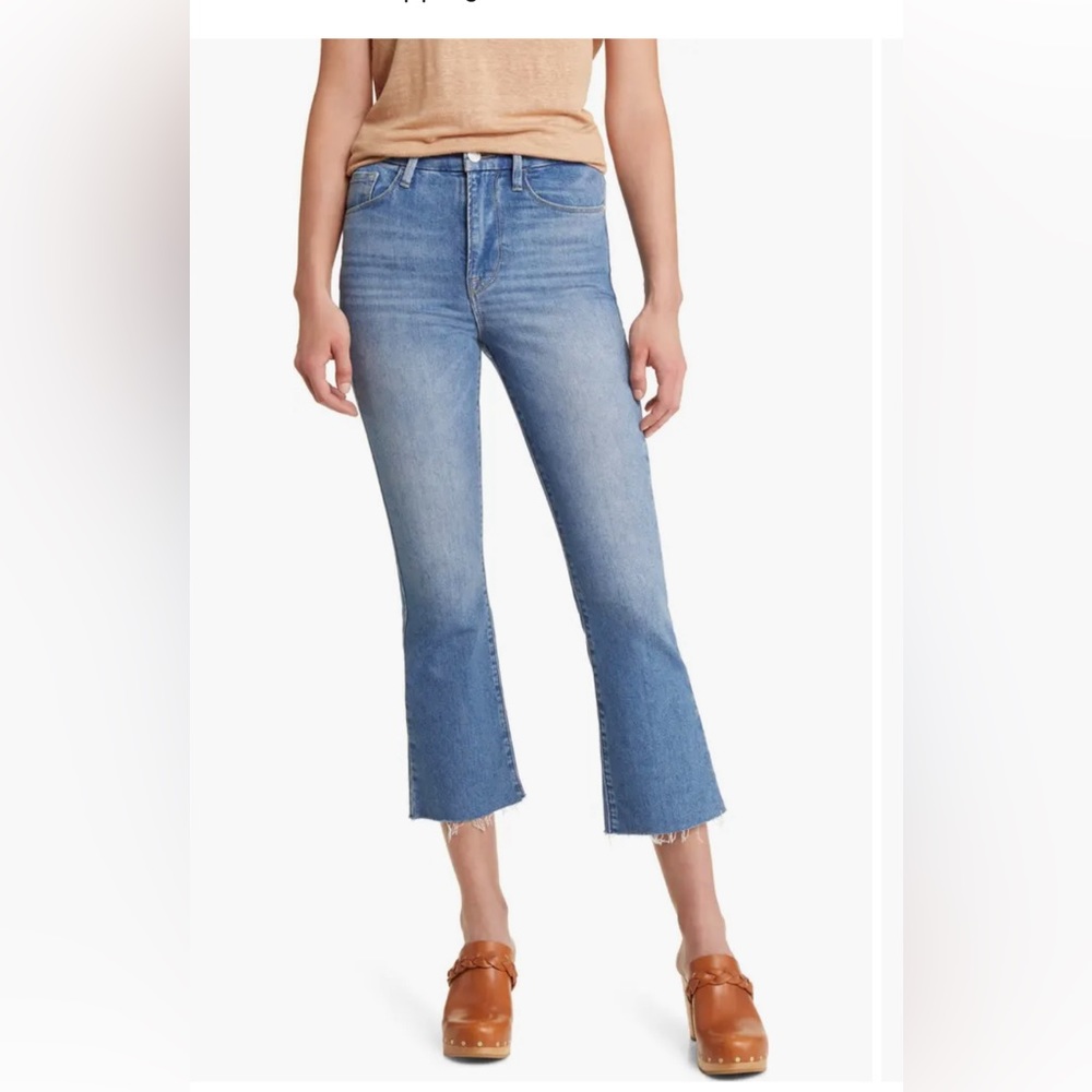 NWT Frame Le Super High Crop Mini Boot Size 31